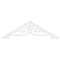 Ekena Millwork Pitch Finley Architectural Grade PVC Gable Pediment, 36"W x 10 1/2"H x 1"P (7/12) GPP036X011X100FIN - alternate 5